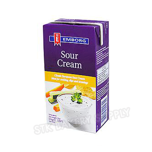 EMBORG SOUR CREAM 24% FAT 1LITRE/1KG (1X12)