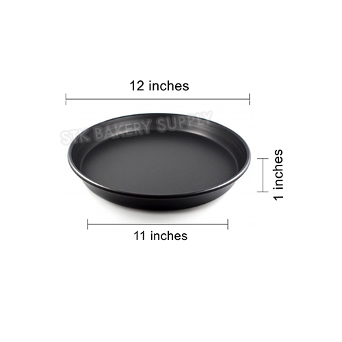 SHALLOW PIZZA PAN HARD ANODIZED 12" 305x279x19MM MY33574