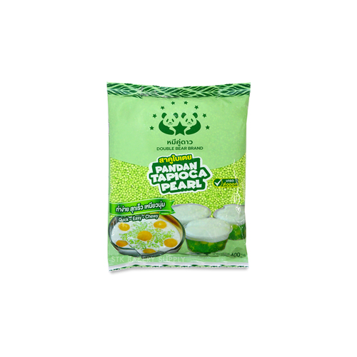 DOUBLE BEAR BRAND TAPIOCA PEARL GREEN 400G (1x25)