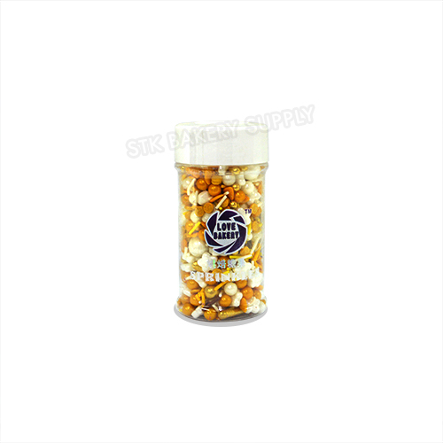 LOVE BAKERY CAKE DECORATION SPRINKLE PEARL BALL,FLOWER, HEART &amp; STAR 85G