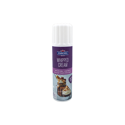EMBORG WHIPPING CREAM SWEETEND SPRAY 250ML (1 x 12)