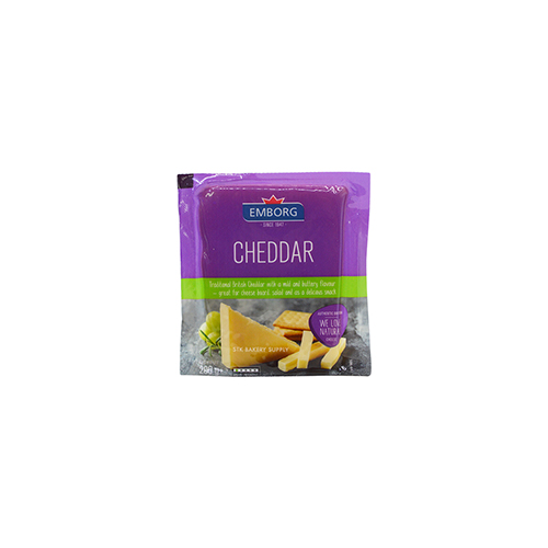 EMBORG MILD CHEDDAR WHITE 200G (1 x 16)
