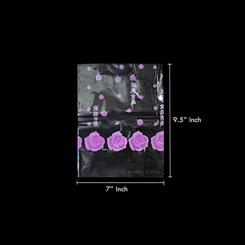 PLASTIC BAG ROSE 18x24CM 90~100PCS