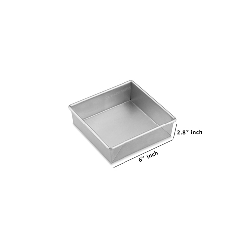 SQUARE CAKE PAN 6" (6" x 6" x 3")