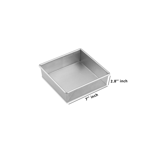SQUARE CAKE PAN 7" (7" x 7" x 2.8" ~ 3" )
