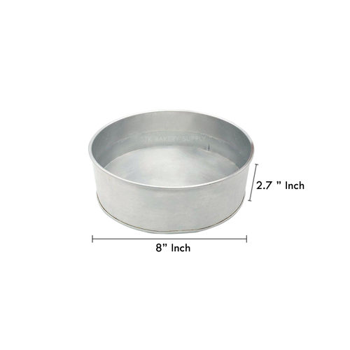 ROUND CAKE PAN 8" (8" x 8" x 2.7")