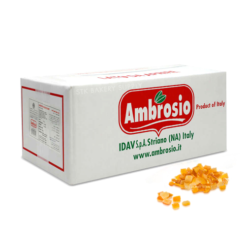 AMBROSIO CANDIED ORANGE PEELED CUBE 5KG
