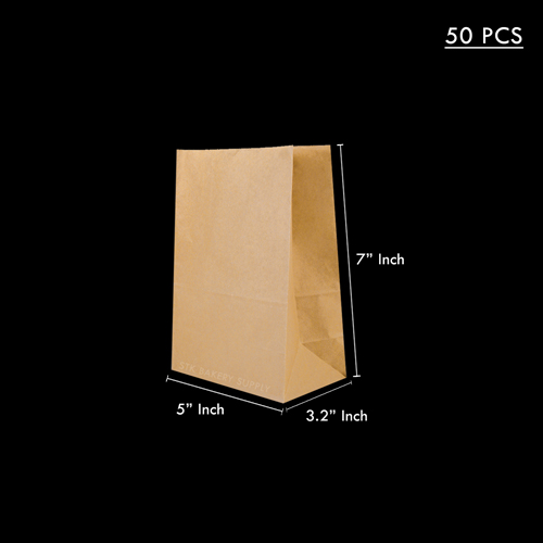 PAPER BAG 5 x 7.5&quot; (A) 50PCS (1x10)