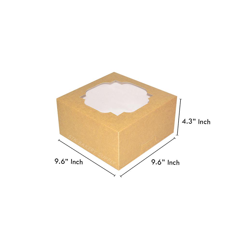 CAKE BOX KRAFT PAPER 24.5 x 24.5 x 11 CM (AA-D5-000) 1PC (1x20x25)