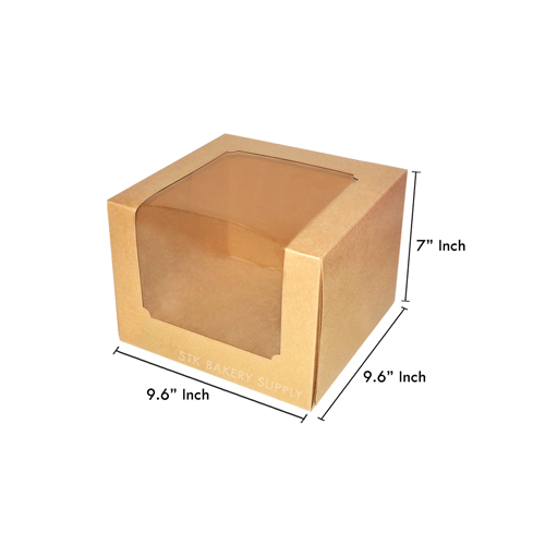 CAKE BOX KRAFT PAPER 24.5 x 24.5 x 18 CM (AA-K6-000) 1PC (1x20x25)
