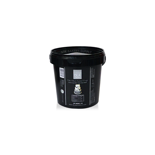 DLA ROLLED FONDANT BLACK 1KG (1x22)
