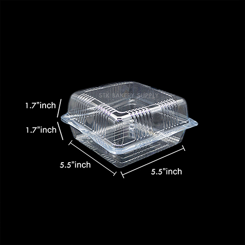 PLASTIC PACKING CAKE BOX ZX013(B), 95~50PCS (1×12)