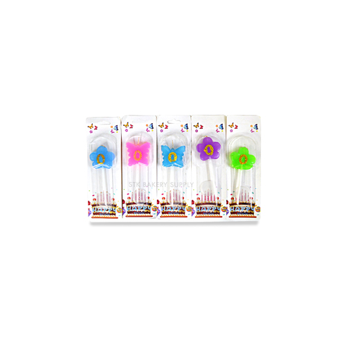 CANDLE NUMBER FLOWER/BUTTERFLY DESIGN NO-0 1PC (1x25)