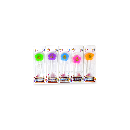 CANDLE NUMBER FLOWER/BUTTERFLY DESIGN NO-6 1PC (1x25)