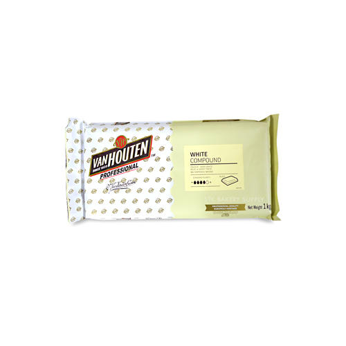 VAN HOUTEN WHITE COMPOUND BLOCK 1KG (1×10)