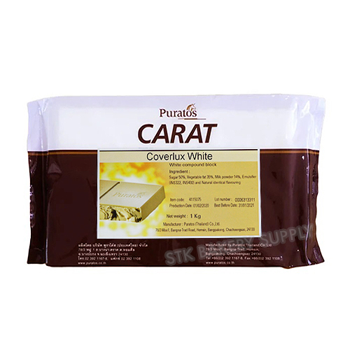 PURATOS CARAT COVERLUX CHOCOLATE WHITE 1 KG MCOM003 (1 x 10)