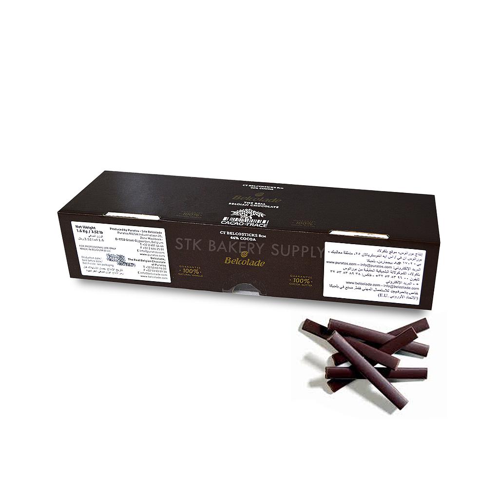 BELCOLADE BELGIAN CHOCOLATE STICKS (44% COCOA)  1.6KG /3.52lb MCHO011