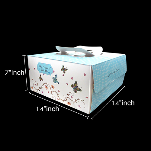 CAKE BOX WITH HANDLE (12"CAKE) 36*36*18CM YJ2068-3 (1x50)