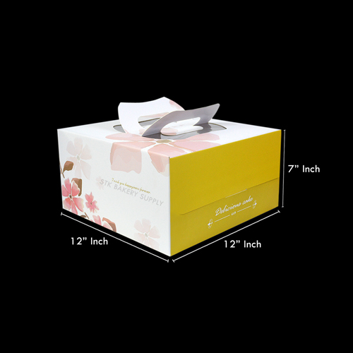 CAKE BOX WITH HANDLE (10"CAKE) 32*32*18CM YJ2067-2 (1x60)