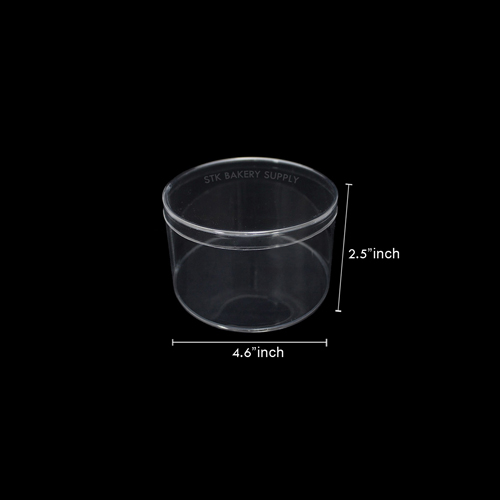 ROUND CLEAR BOX, 125 x 64 mm, 600ml, RW1373 ( 1×24 )