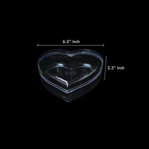 HEART CLEAR BOX, 171 x 156 x 59mm, 700ml, RW1383 ( 1×24 )