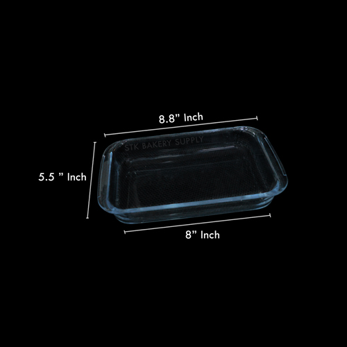 GLASS BAKING PAN 258x153x45MM FB58021