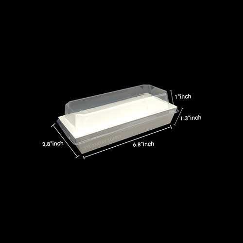 BREAD BOX WITH LID RECTANGLE WHITE 17.2 x 6.9 x 6 YJ2020-2 50PCS (1 x 20)
