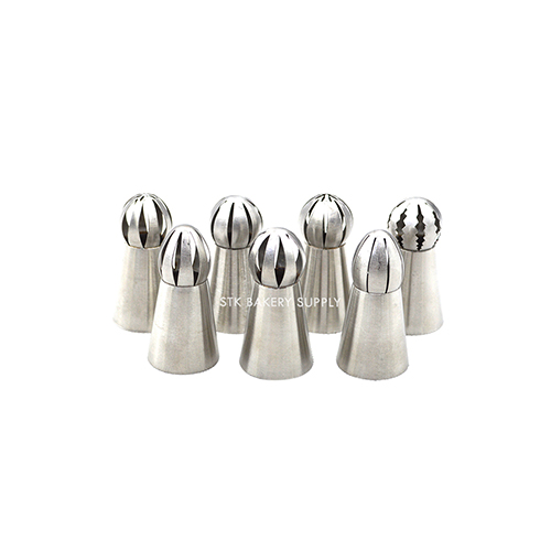RUSSIAN BALL NOZZLES (2.3 x 3.7 x 4.3CM) (161805, 161813) (7 PCS) SET