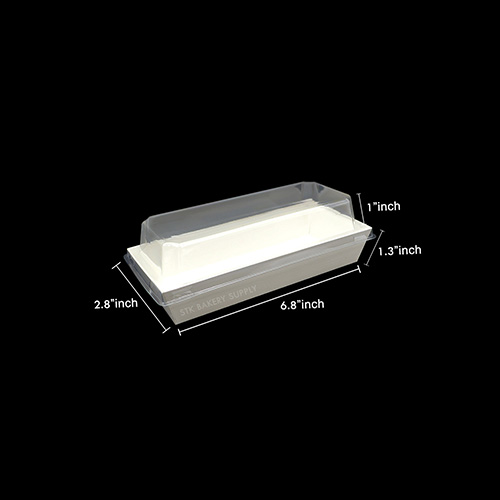 BREAD BOX WITH LID RECTANGLE WHITE 17.2 x 6.9 x 6 YJ2020-2 (20PCS)