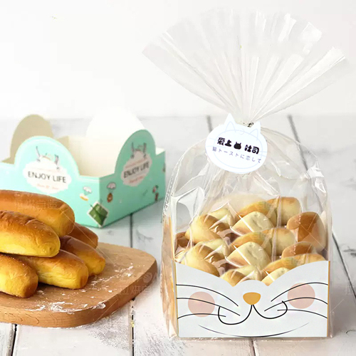 CAT LOAF TRAY ORANGE WITH PLASTIC BAG (12.1x11x6.4)CM YJ2124-1 (20PCS)