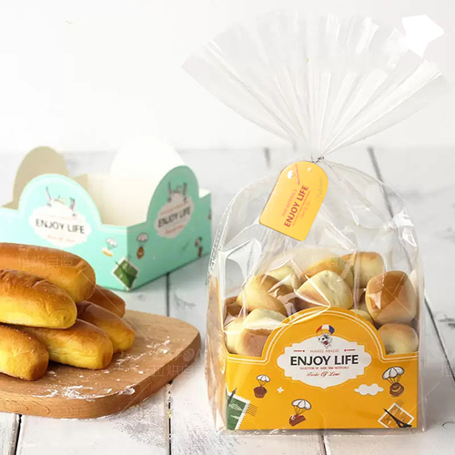 BREAD TRAY WITH PLASTIC BAG (12x12x7)CM YJ2028-1 (20PCS)