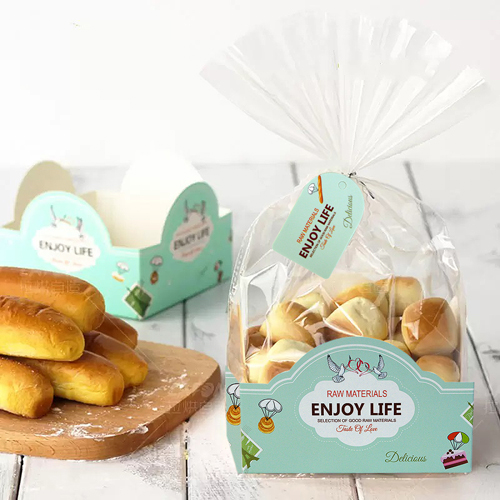 BREAD TRAY WITH PLASTIC BAG (12x12x7)CM YJ2028-2 (20PCS)