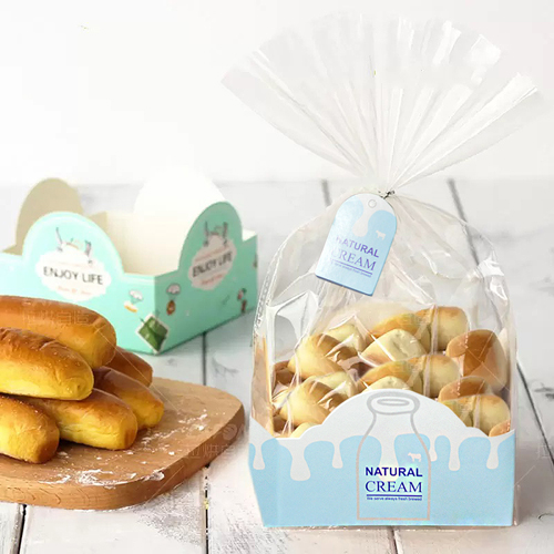 BREAD TRAY WITH PLASTIC BAG (12x12x7)CM YJ2028-4 (20PCS)