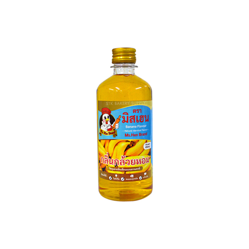 MS HEN BRAND FOOD FLAVOUR BANANA 1LB (1x12)