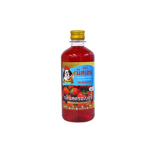 MS HEN BRAND FOOD FLAVOUR STRAWBERRY 1LB (1x12)