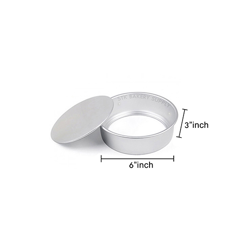ALUMINIUM ROUND CAKE MOLD (REMOVABLE) 6&quot; 17x14.5x7.5CM 8884 (1 x 52)