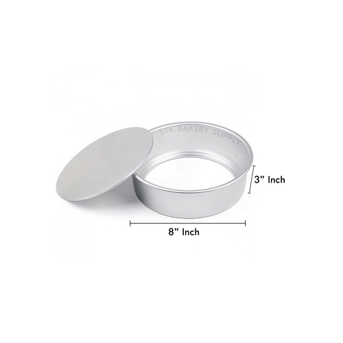 ALUMINIUM ROUND CAKE MOLD (REMOVABLE) 8&quot; 22x19X7.8CM 8886 (1 x 40)