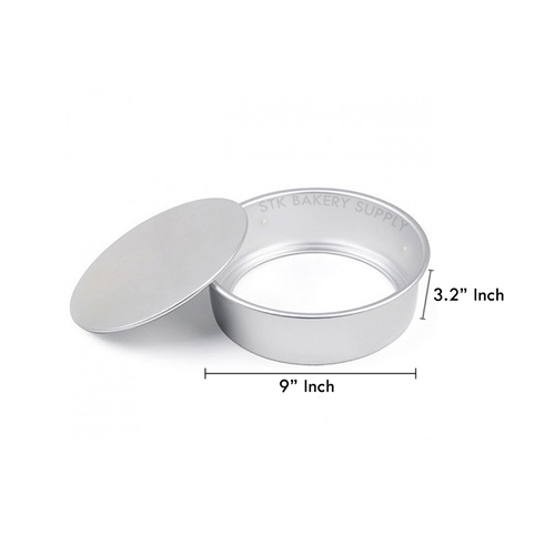 ALUMINIUM ROUND CAKE MOLD (REMOVABLE) 9" 245x220x80mm 8887 (1 x 40)
