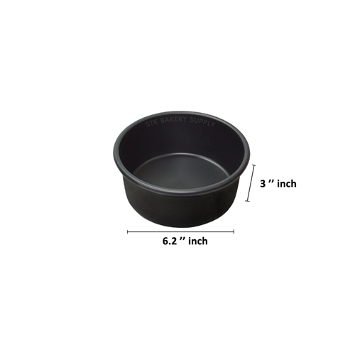 ALUMINIUM ROUND CAKE MOLD NON-STICK 6&quot; 170x170x76mm 8614 (1 x 32)