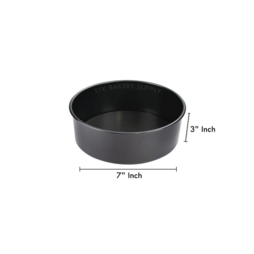 ALUMINIUM ROUND CAKE MOLD NON-STICK 7&quot; 195x195x76mm 8615 (1 x 32)