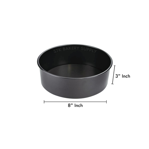 ALUMINIUM ROUND CAKE MOLD NON-STICK 8&quot; 215x215x76mm 8616 (1 x 32)