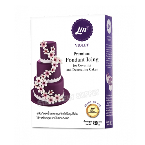BSI- LIN FONDANT ICING (VIOLET) 750G (1 x 12)