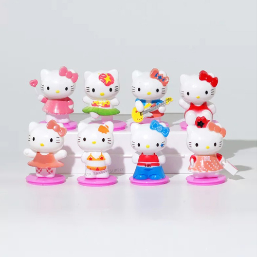 CAKE DECORATION HELLO KITTY 8PCS