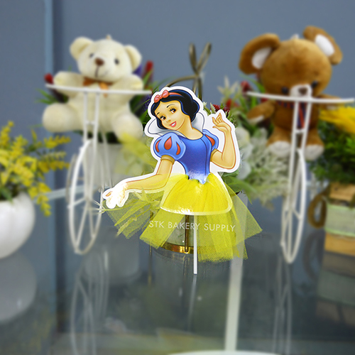 PRINCESS DESIGN CAKE TOPPER BIG 1PC