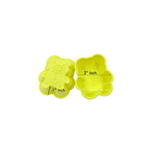 SILICON MOULD BEAR DESIGN 7.5x6.5x3CM TC3967