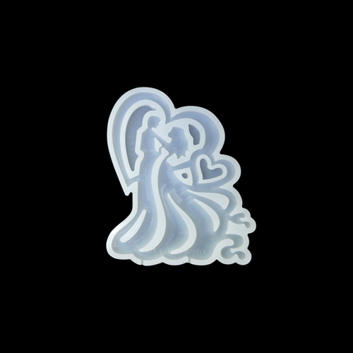 SILICON MOULD BRIDE AND GROOM DESIGN 15x9.5x0.7CM TC20217036