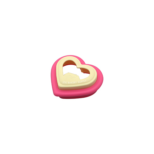 SILICON HEART SHAPE MOULD 11.2x12.2x2.3CM TC9109