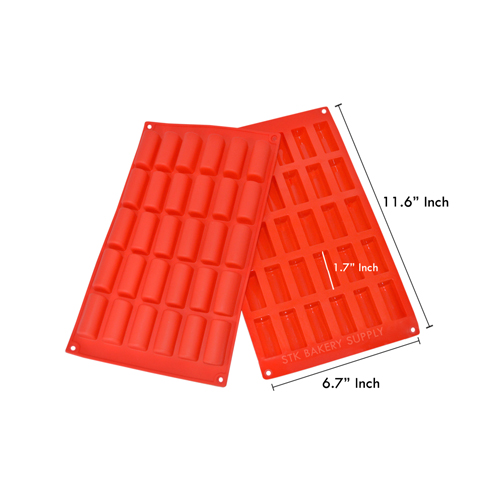 SILICON MOULD ROLL SHAPE 30'S 29.6x17.1x2CM 218177