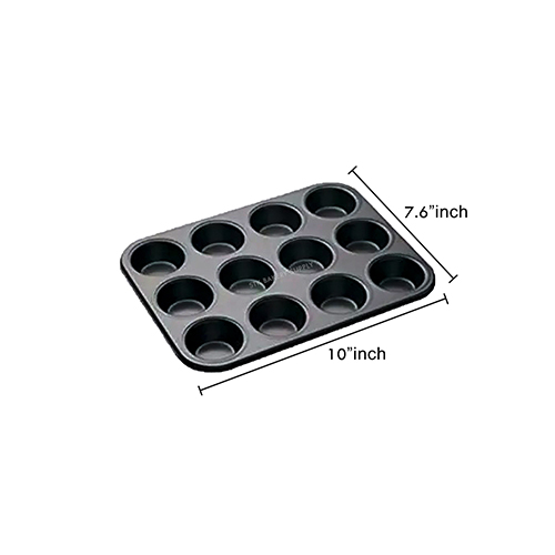 CUPCAKE PAN 12 HOLES 26.5x21.5x2CM TC1167