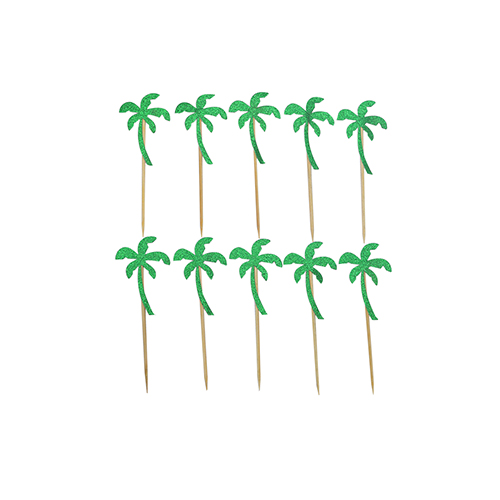 COCONUT TREE DESIGN CAKE TOPPER 12PCS